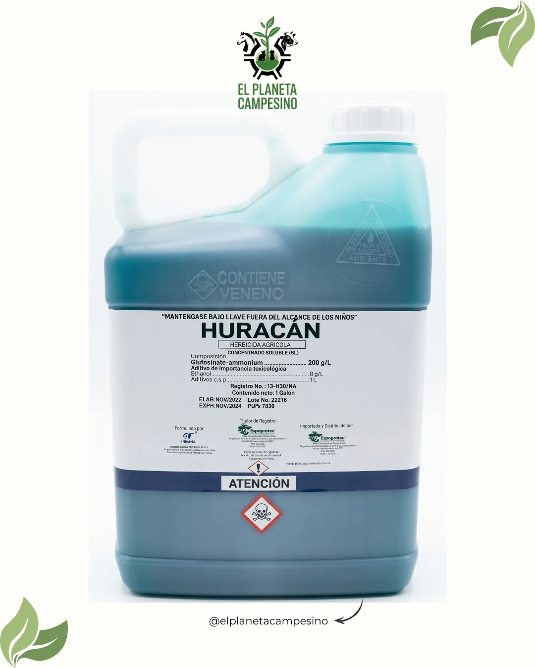 Herbicida Huracán (1 Galón)